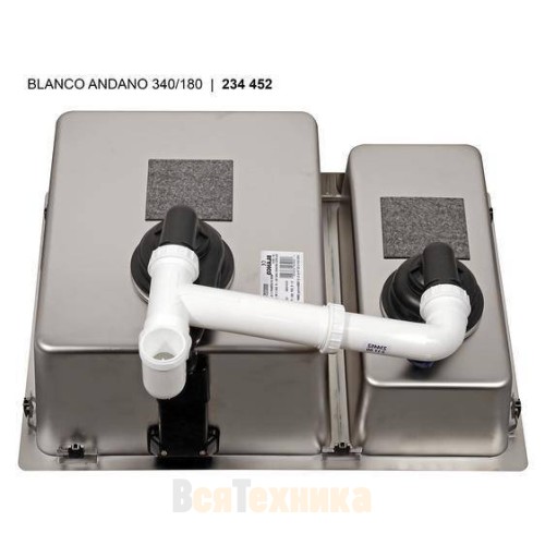 Кухонная мойка Blanco Andano 340/180-U чаша справа 