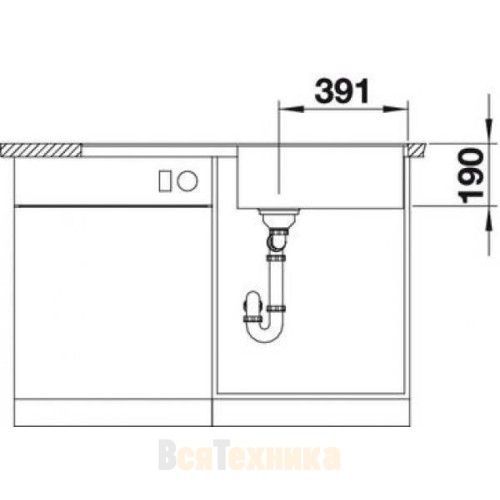Кухонная мойка Blanco Metra XL 6 S-F темная скала 