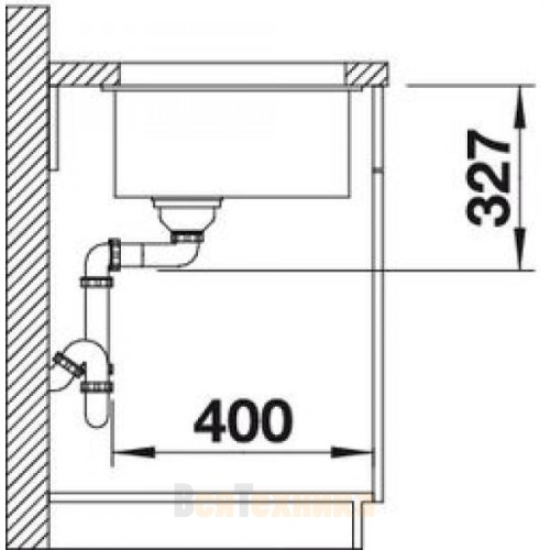 Кухонная мойка Blanco Subline 320-U антрацит 