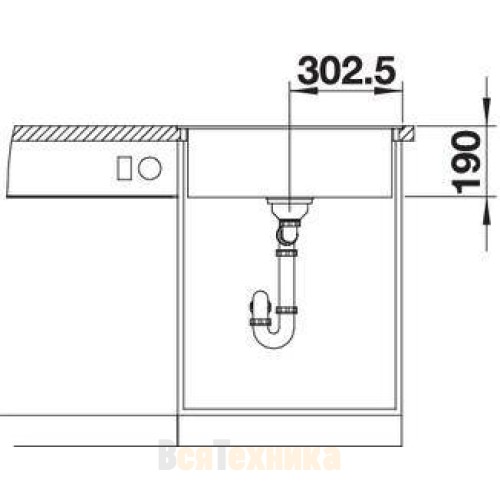 Кухонная мойка Blanco Dalago 6-F антрацит 