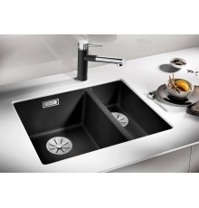 Кухонная мойка Blanco Subline 340/160-U (чаша слева) жемчужный 