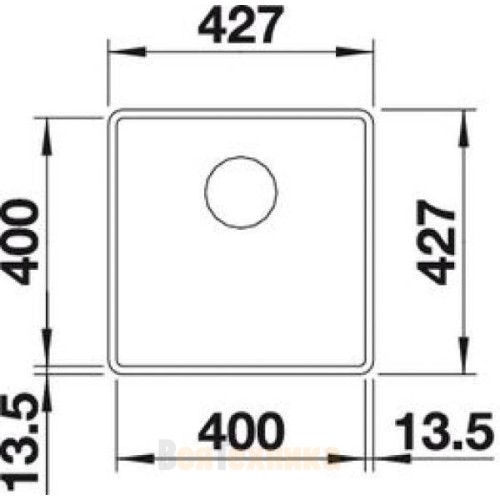 Кухонная мойка Blanco Subline 400-F антрацит 