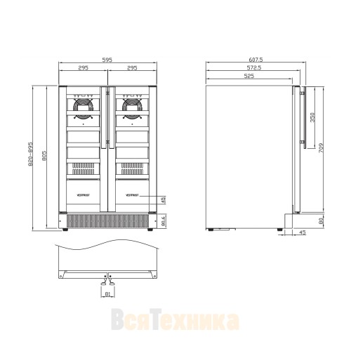 Винный шкаф Vestfrost Solutions W 38