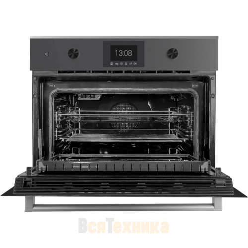 Компактный духовой шкаф с микроволнами Kuppersbusch CBM 6350.0 GPH 3 Silver Chrome