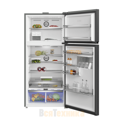 Холодильник с верхней морозильной камерой Grundig GDN18820HXBR