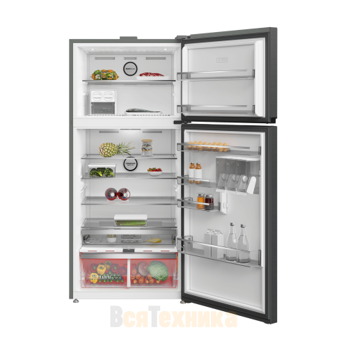 Холодильник с верхней морозильной камерой Grundig GDN18820HXBR