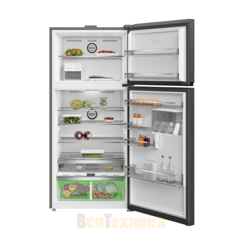 Холодильник с верхней морозильной камерой Grundig GDN18820HXBR