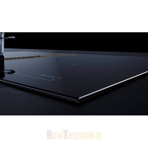 Индукционная варочная панель с вытяжкой Kuppersbusch KMI 8590.0 SR Black Chrome