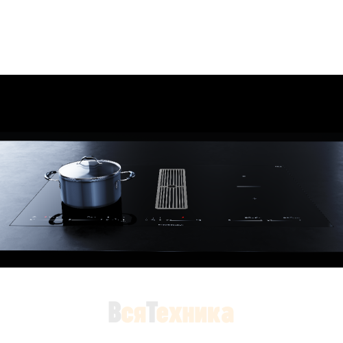 Индукционная варочная панель с вытяжкой Kuppersbusch KMI 8590.0 SR Stainless Steel