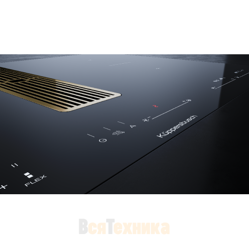 Индукционная варочная панель с вытяжкой Kuppersbusch KMI 8590.0 SR Gold