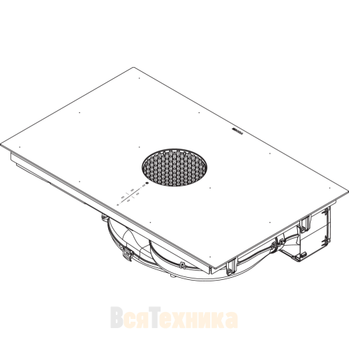 Индукционная варочная панель со встроенной вытяжкой BORA PUXU