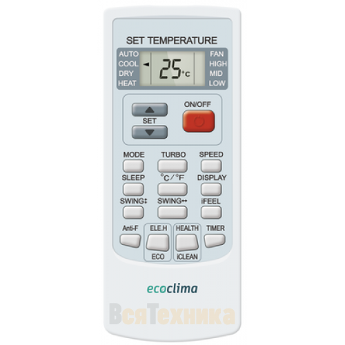 Кондиционер Ecoclima Frost Line ECW/I-AX18/FB-4R1 / EC/I-AX18/F-4R1