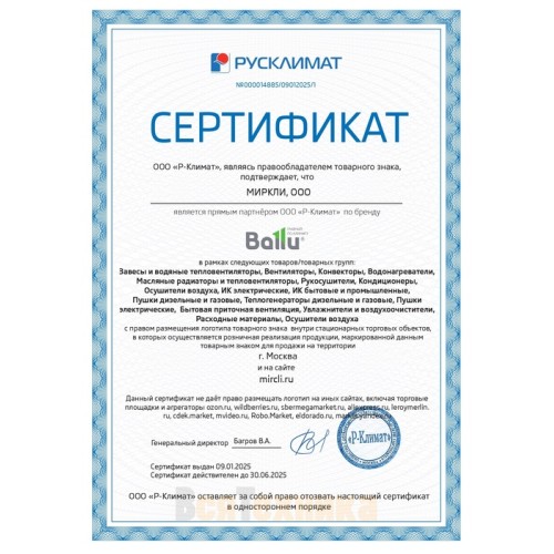 Кондиционер Ballu Lagoon BSDI-18HN1-24Y