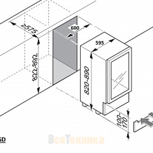 Винный шкаф Dometic E40FGD Elegance