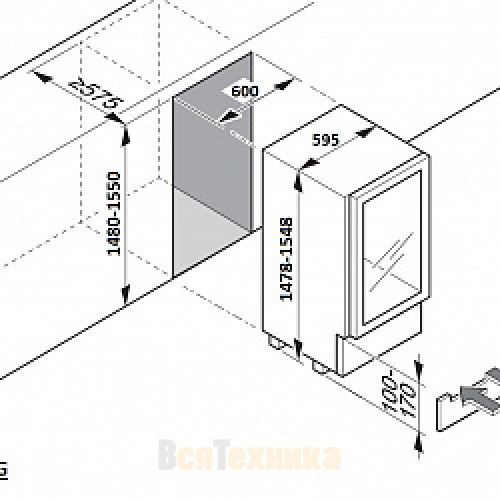 Винный шкаф Dometic E91FG Elegance