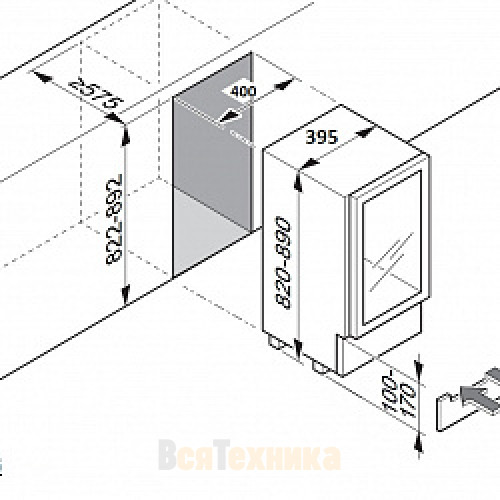 Винный шкаф Dometic E28FG Elegance