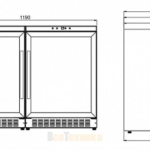 Винный шкаф Dometic B68G Double Basic