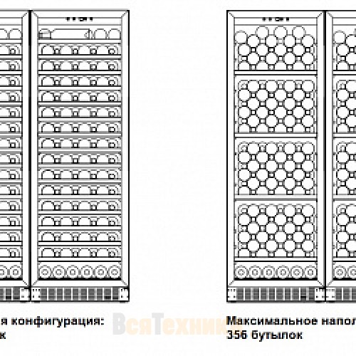 Винный шкаф Dometic C125G Double Wooden Loft White