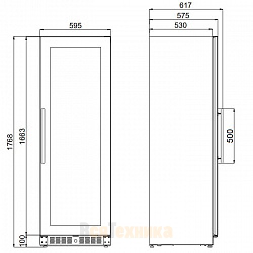 Винный шкаф Dometic E115FG Silver