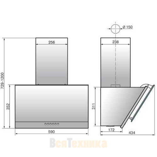 Вытяжка Elikor Рубин S4 60П-700-Э4Д