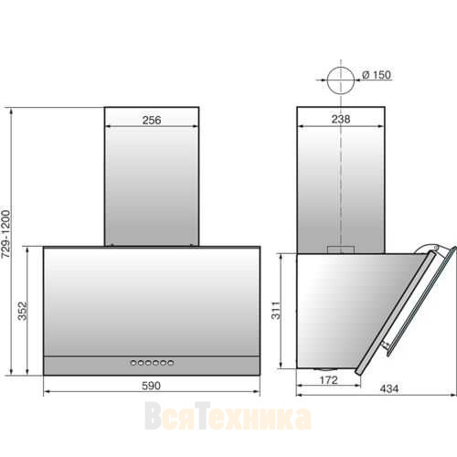 Вытяжка Elikor Рубин Stone S4 60П-700-Э4Д