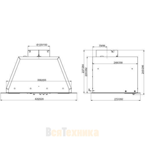 Вытяжка Elikor BOX 52П-700