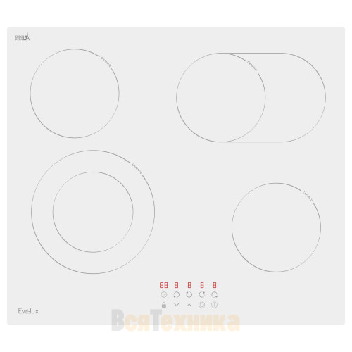 Электрическая варочная панель Evelux HEV 642 W