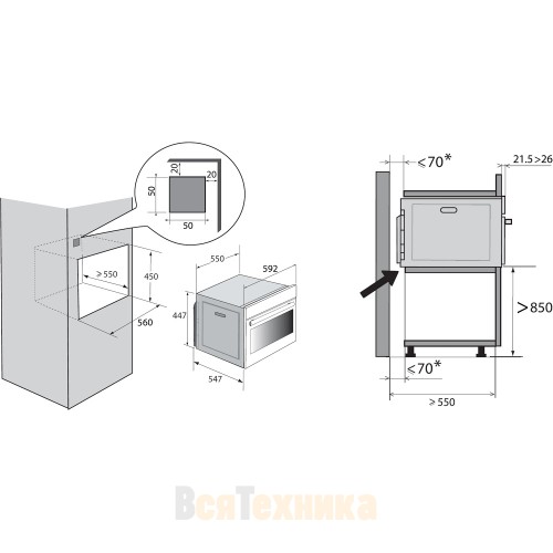 Духовой шкаф De Dietrich DKP4531B