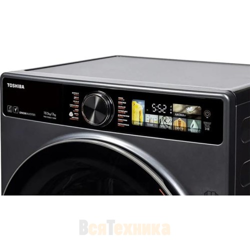 Стирально-сушильная машина Toshiba TWD-T25BZU115MWRU(MG)