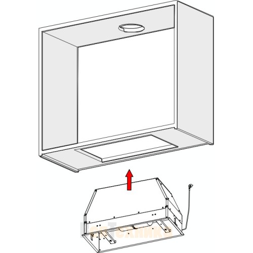 Встраиваемая вытяжка Pando NEO/78 INOX V. 830 SEC