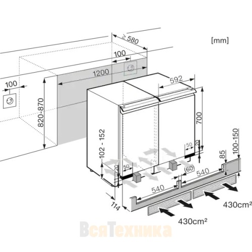 Встраиваемый винный шкаф Miele KWT 6321 UG OBSW