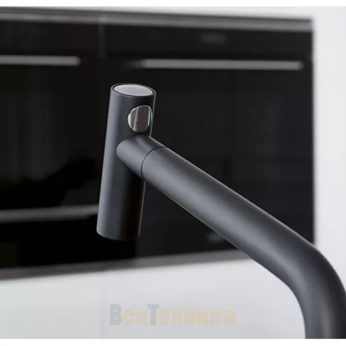 Смеситель с выдвижным шлангом и функцией душа Icon Pull-Out, Черный матовый