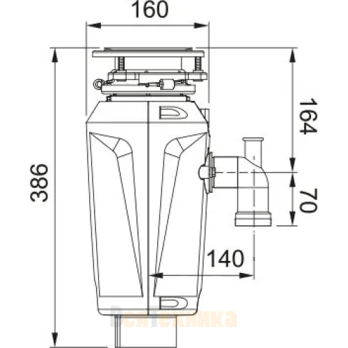 Измельчитель Franke SLIM 100