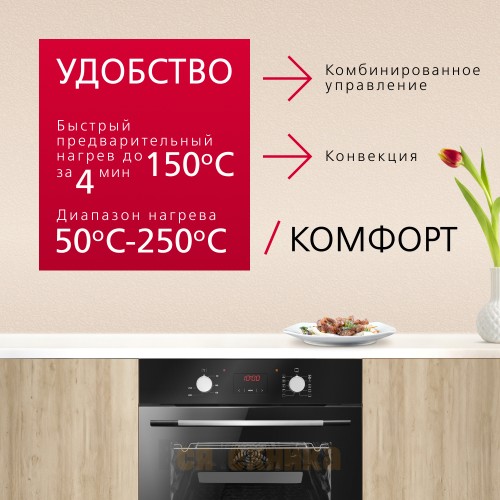 Электрический духовой шкаф Hansa BOES68460