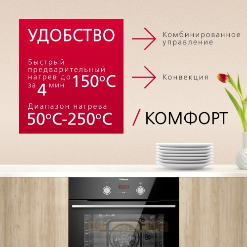 Электрический духовой шкаф Hansa BOES68465