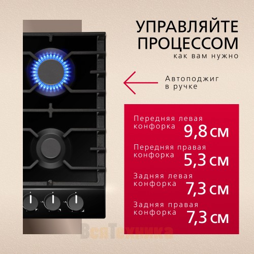 Газовая варочная панель Hansa BHGS630301