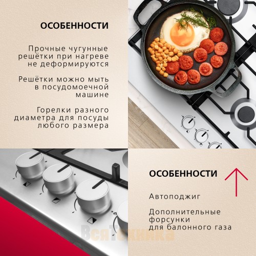 Газовая варочная панель Hansa BHGI610391