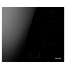 Стеклокерамическая варочная поверхность Hansa BHC633009 Черный