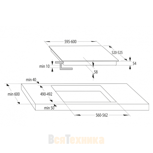 Варочная панель Hisense HI6401BSC