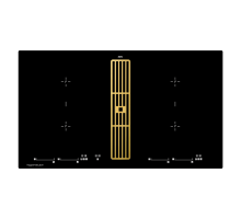 Индукционная варочная панель с вытяжкой Kuppersbusch KMI 9800.0 SR Gold