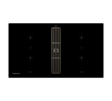 Индукционная варочная панель с вытяжкой Kuppersbusch KMI 9850.0 SR Black Chrome