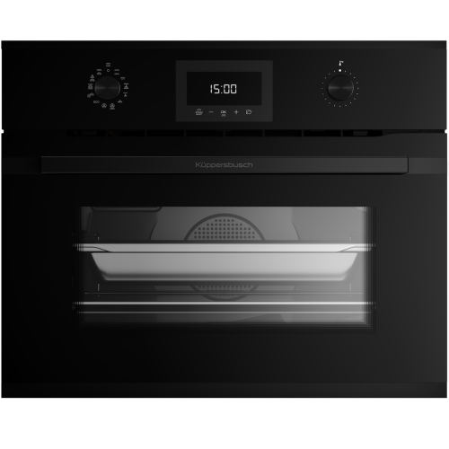 Компактный духовой шкаф с паром Kuppersbusch CBD 6340.0 S2 Black Chrome