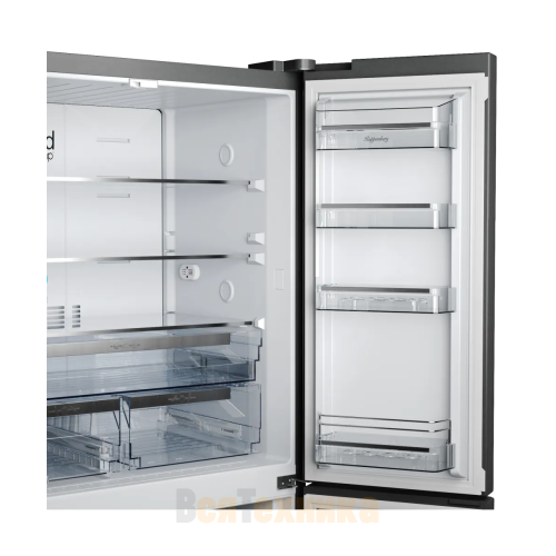 Холодильник отдельностоящий Kuppersberg NMFV 18591 BK Silver