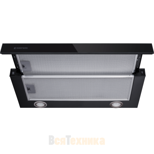 Телескопическая вытяжка Meferi SLIDEBOX60WH GLASS ULTRA