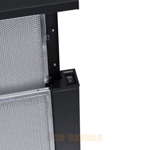 Телескопическая вытяжка Meferi SLIDEBOX60BK LIGHT