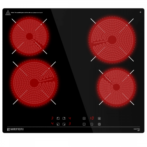 Электрическая варочная панель Meferi MEH604BK LIGHT