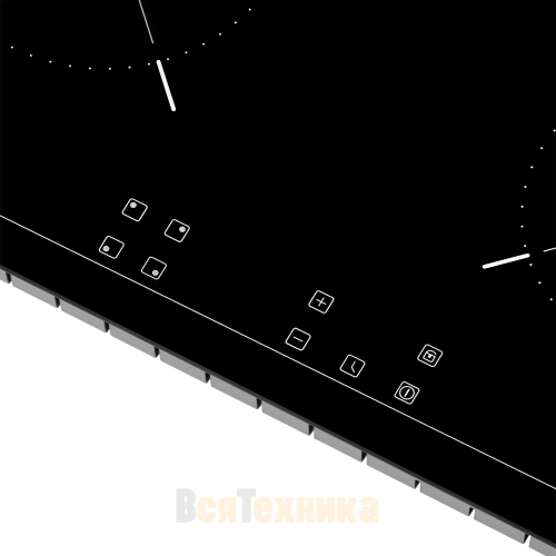 Электрическая варочная панель Meferi MEH604BK LIGHT