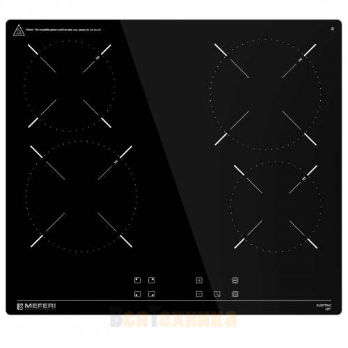 Электрическая варочная панель Meferi MEH604BK LIGHT