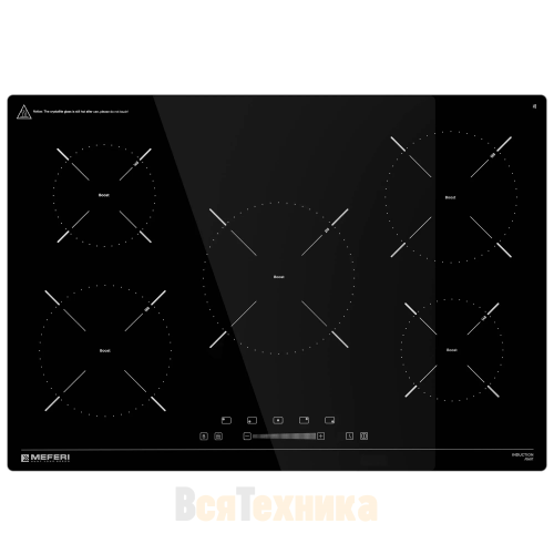 Индукционная варочная панель Meferi MIH755BK POWER