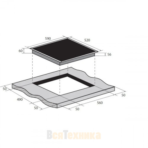 Встраиваемая индукционная варочная панель Zugel ZIH604W